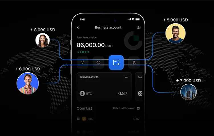 Trate eficazmente os pagamentos em massa, tornando as transferências de fundos mais simples